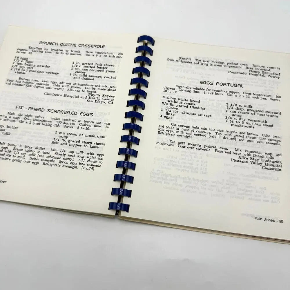 AVA Favorite Recipes Cookbook Vintage 1987 Chicago Conference of Volunteerism